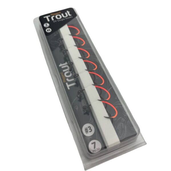 Rigged Trout - Single Hooks UV Orange